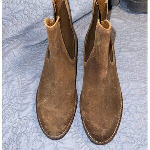 Thursday Boot Company Brown Suede Chelsea Booties